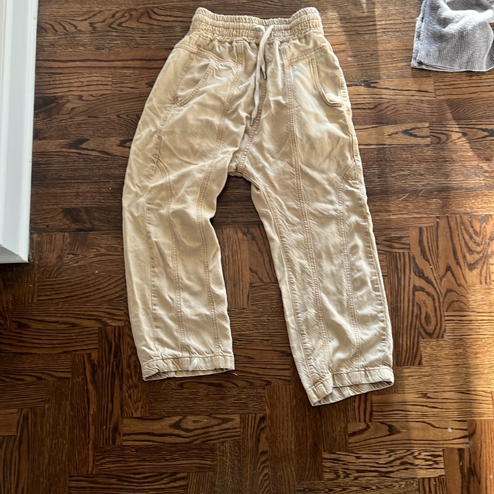 free people elastic waist pants